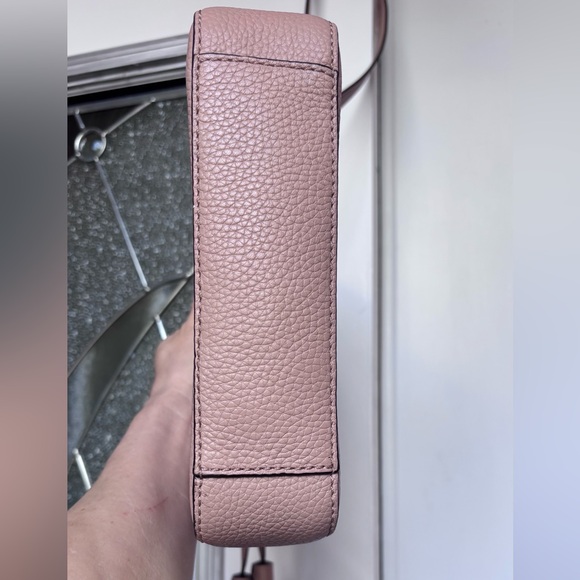 Tory Burch Devon McGraw nude/Pink Swingback Crossbody Bag - Picture 6 of 11